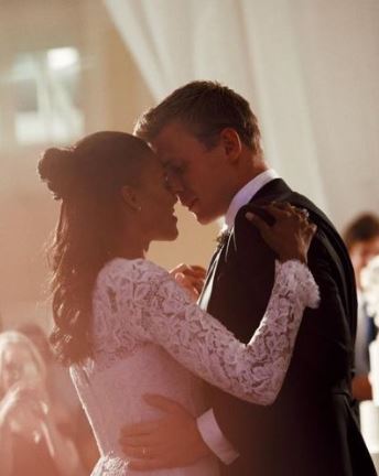 George and Candace Owens's wedding photo