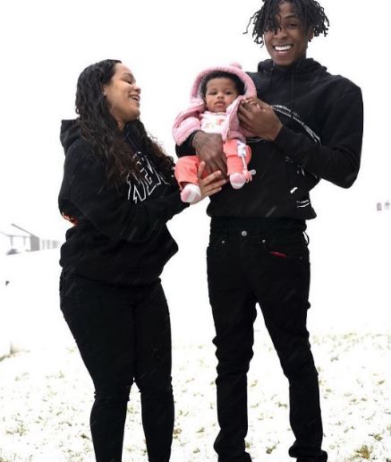 Jazlyn and NBA Youngboy with their daughter Alice
