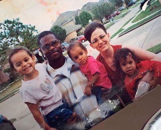 Jazlyn with her family