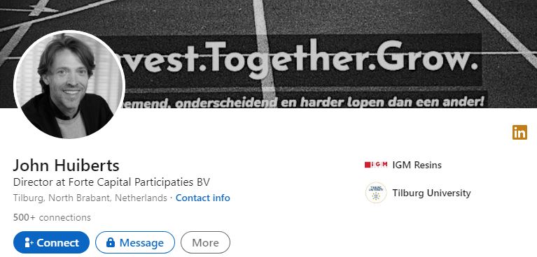 John's LinkedIn profile