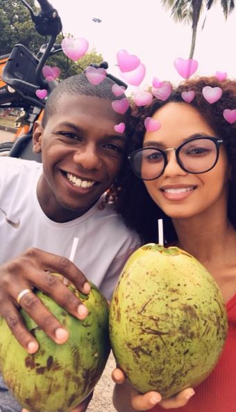 Juliana Nalú and her brother