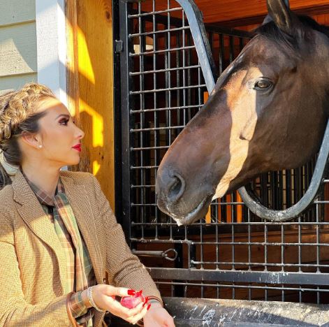 Katrina Campins is a horse lover