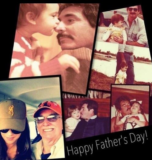 Katrina Campins old picture with her dad