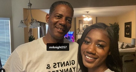 Lauren Knight with her dad