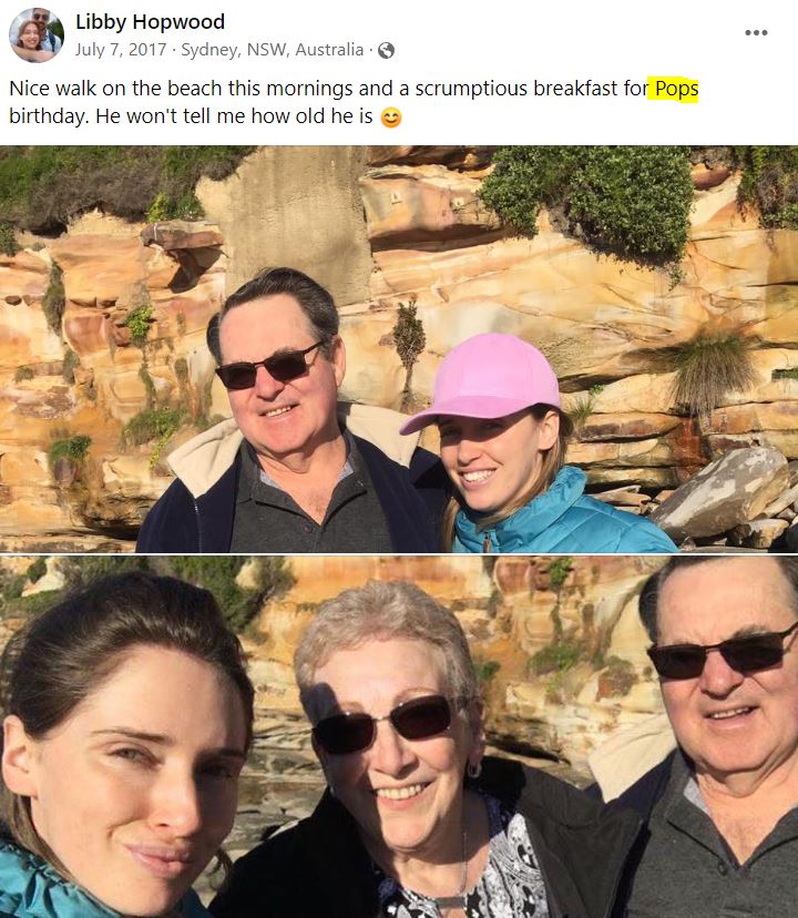 Libby with her parents