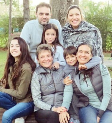 Luana with her family