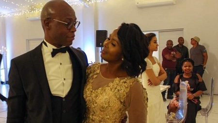 Matshela Koko and his wife