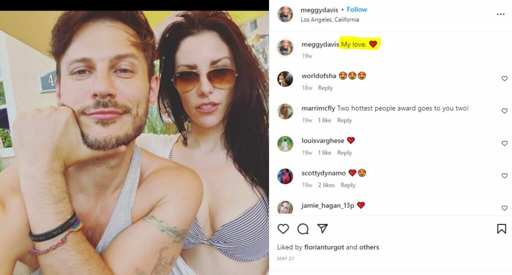 Megan Davis with her boyfriend