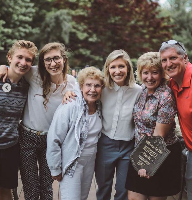 Megan with her family