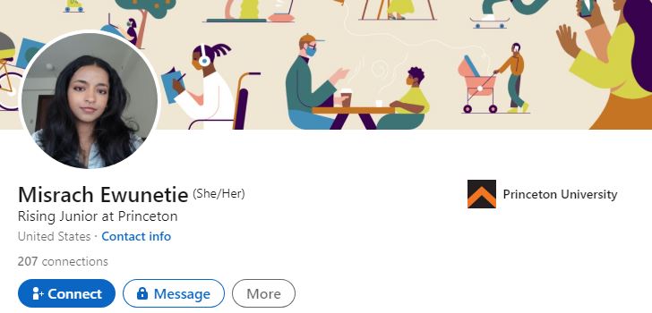 Misrach's LinkedIn account