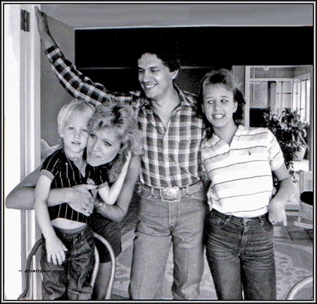 Norma Strait with her husband and kids
