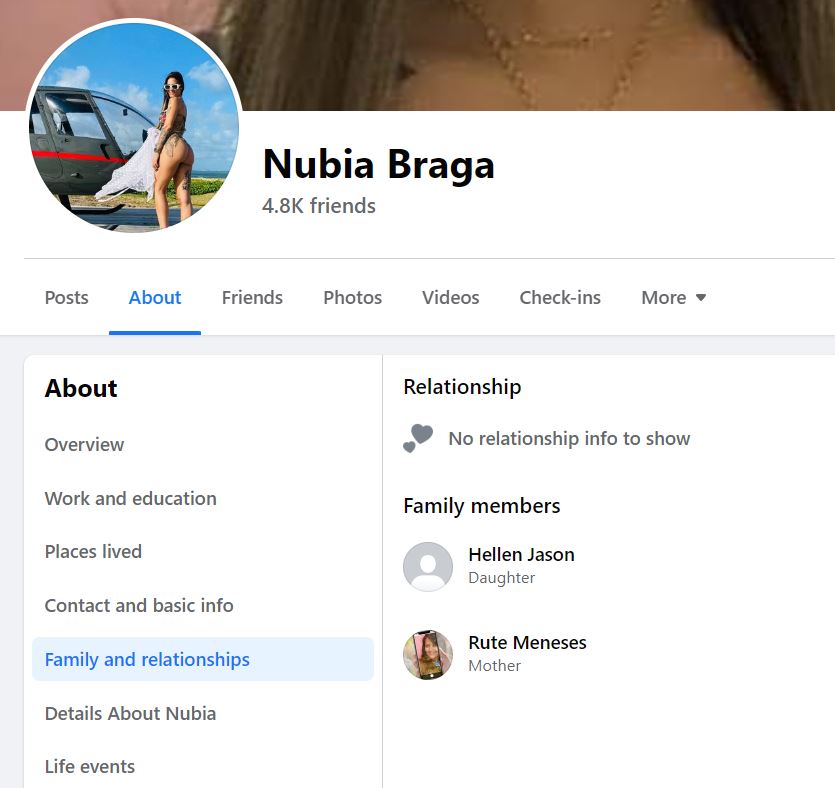 Nubia Braga family