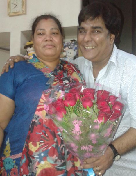 Parag Kansara with his wife