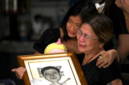 Percy lapid wife and daughter