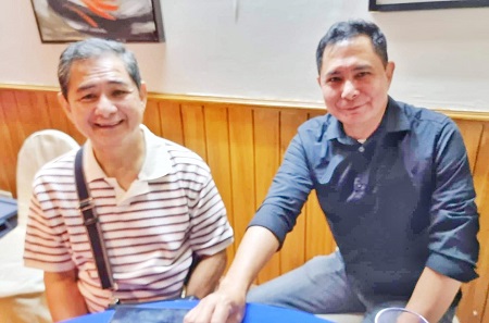 Percy lapid with his brother