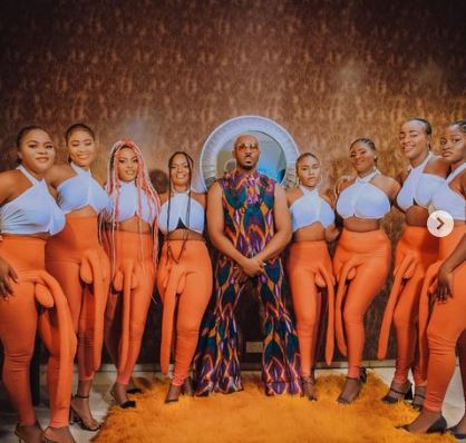 Pretty Mike stuns guests at Don Jazzy’s mother’s funeral with women's costume.