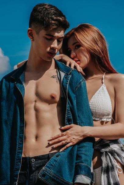 Puiyi with her boyfriend Oskar Lee