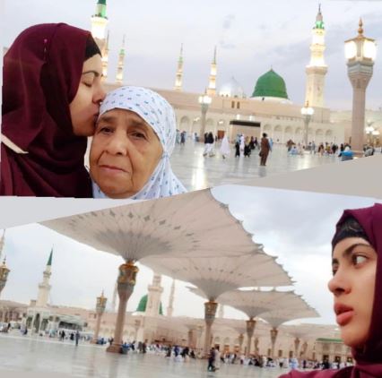 Sahar with her grandmother