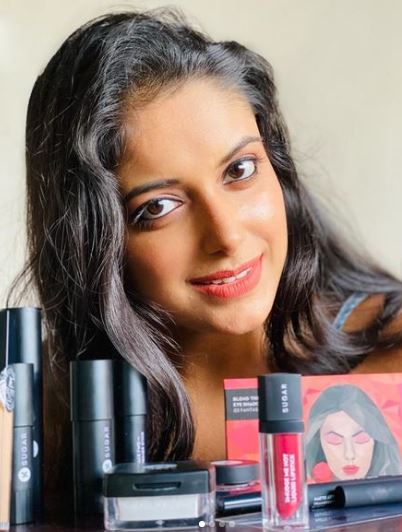Sneha promotes SUGAR cosmetics