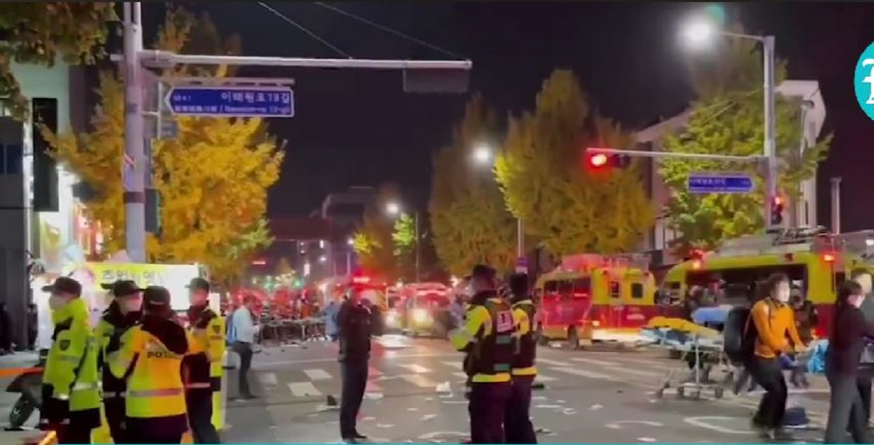 South Korea Halloween Stampede 120 people Died in a Crowd Surge at a Halloween Event in Seoul