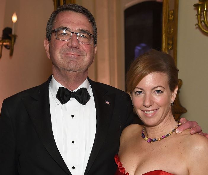 Stephanie Carter with her husband