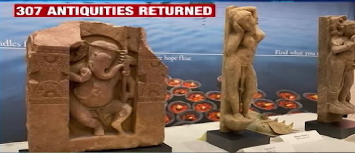 US returns 307 Stolen Antiques to India after 15 Years of investigation