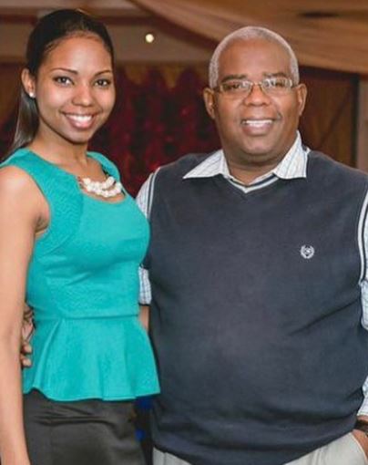 Vanessa with her dad Pierrot Fanfan
