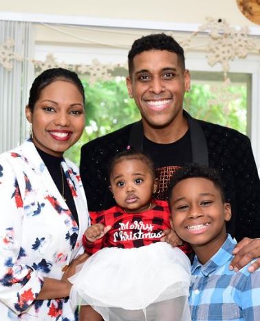 Vanessa with her husband Mikaben and kids
