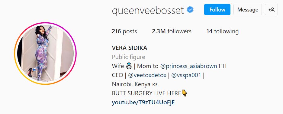 Vera Sidika career