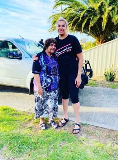 Wallam with her grandmother