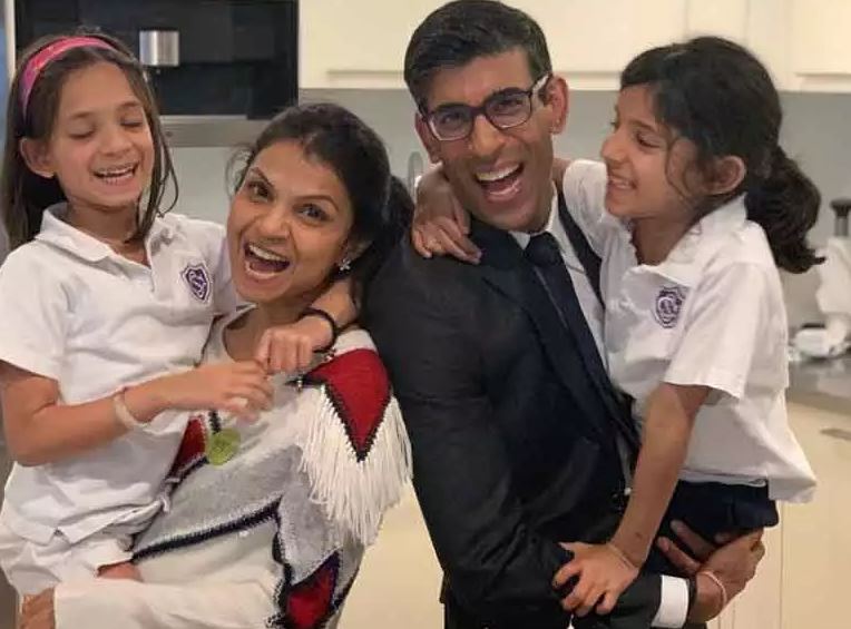 Yashvir Sunak son daugter in law and grandkids