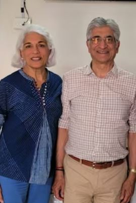 Yashvir Sunak with his wife