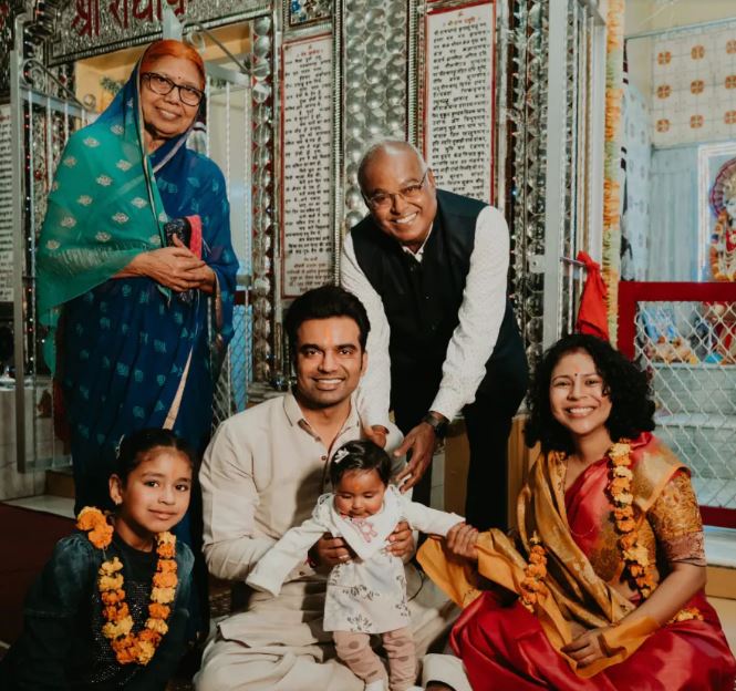Abhishek and his family