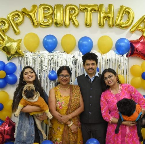 Aindrila with her family