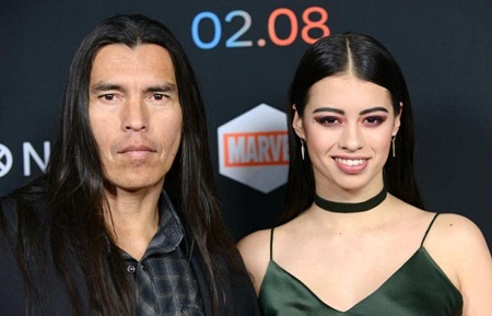 Amber Midthunder and her father