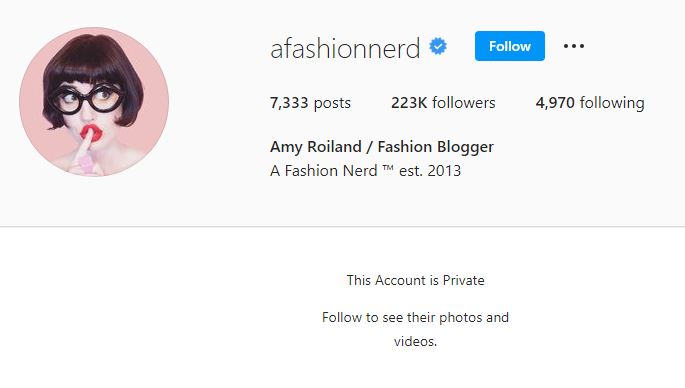 Amy Roiland Instagram handle