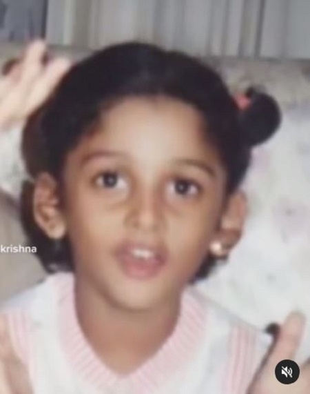 Anisha Ramakrishna childhood picture