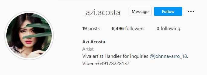 Azi's Instagram account