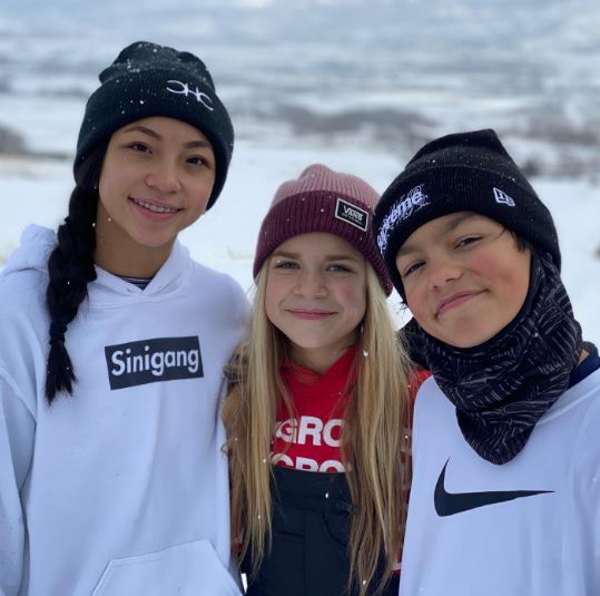 Barton with his friends