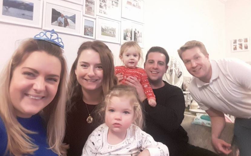 Boggans with his family