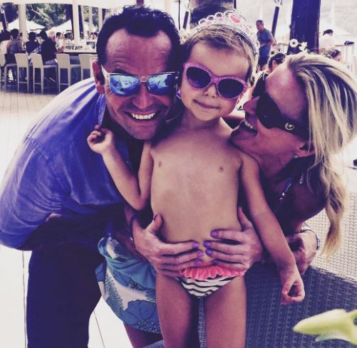 Catherine with her daughter Zara and Rick