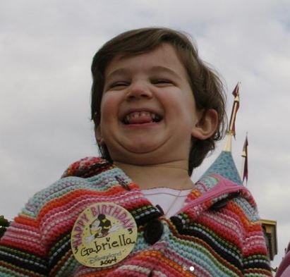 Childhood photo of Gabriella