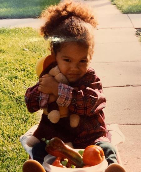 Childhood photo of Jordan