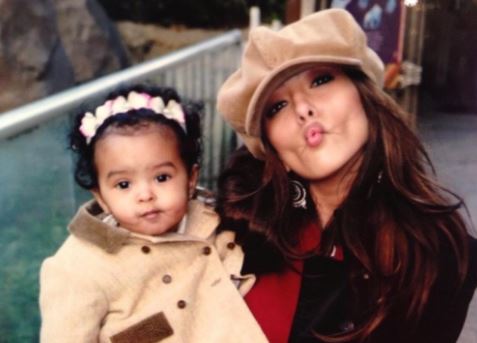 Childhood photo of Natalia with her mother Vanessa Bryant