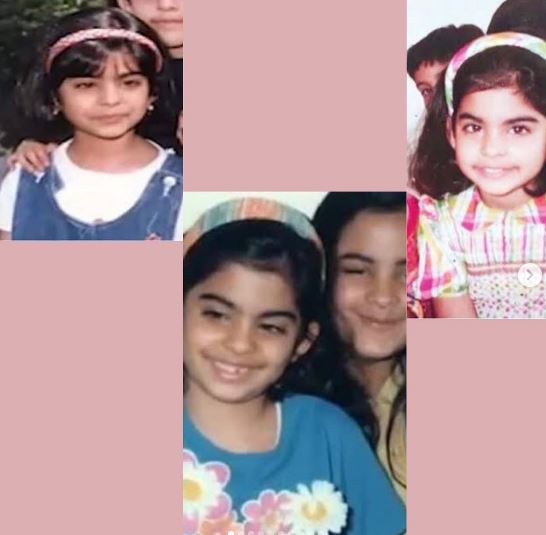 Childhood pictures of Isha