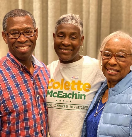 Colette McEachin with her parents
