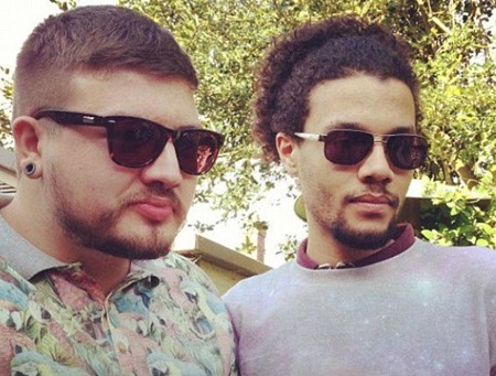 Danny Beard with his boyfriend