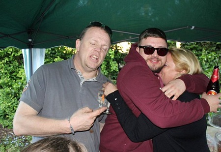 Danny Beard with his parents