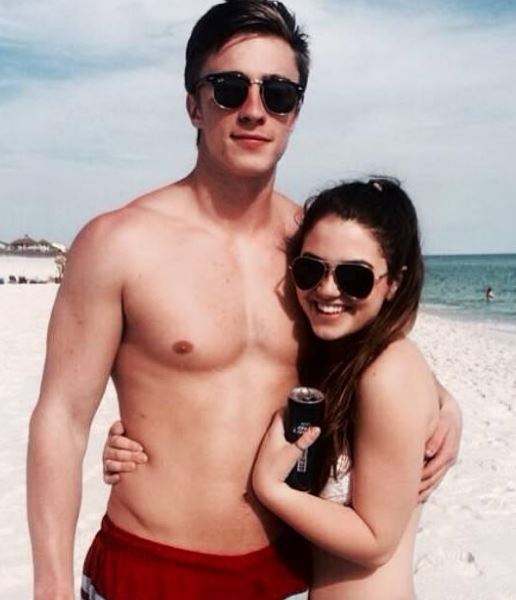 Drew Starkey with his ex-girlfriend