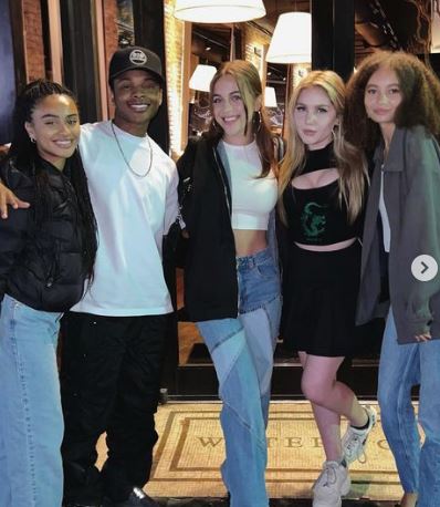 Ella Anderson with her friends